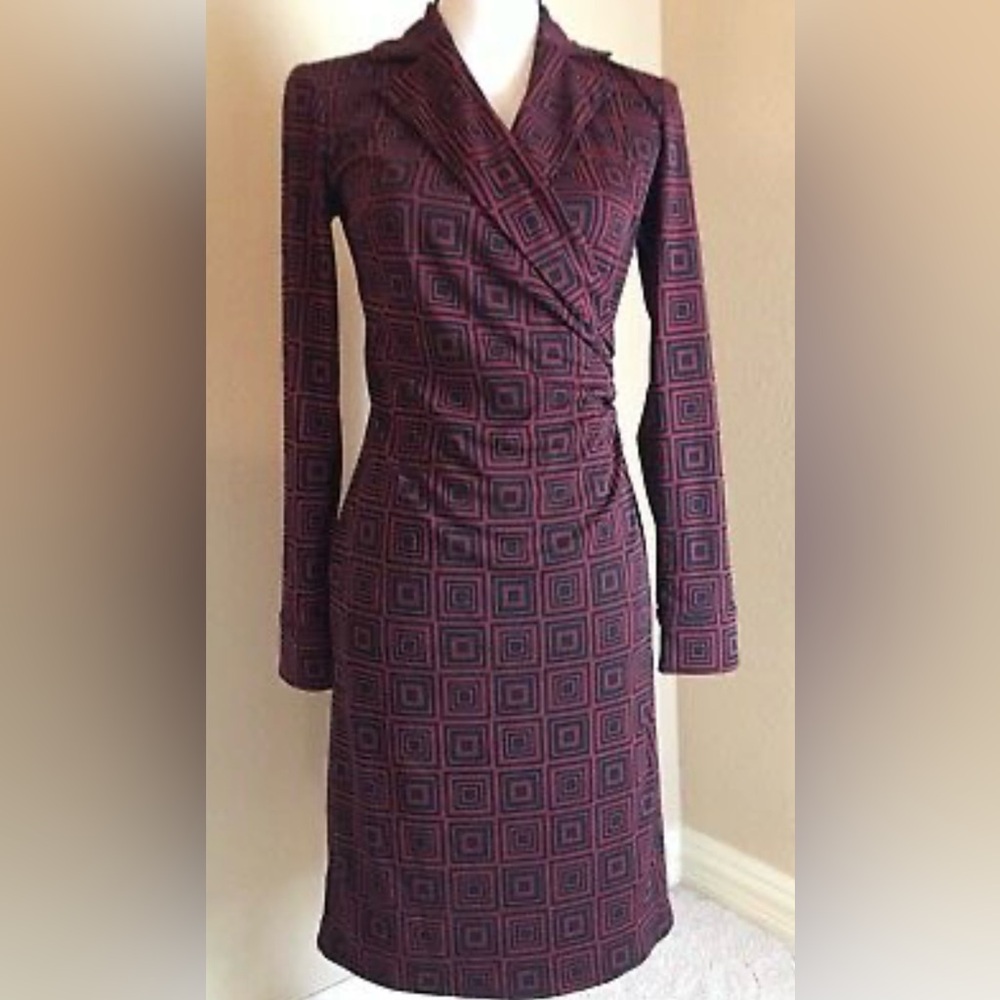 Express Geometric Print Wrap Dress Sz 9/10